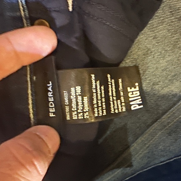 Paige Federal Slim Straight Jeans Size 32 - Picture 2 of 4